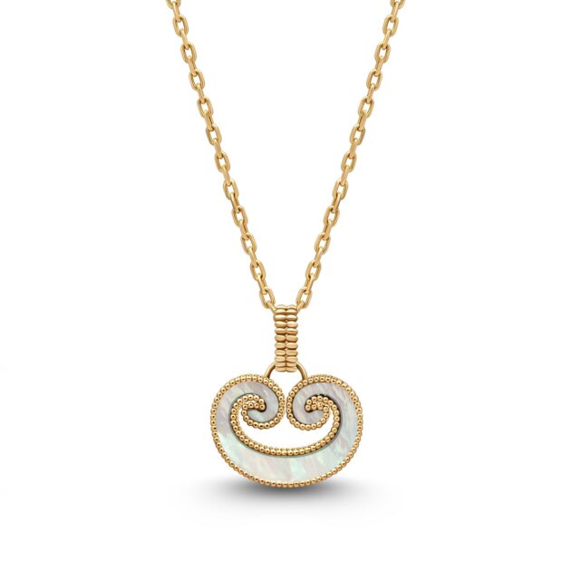 Akants Necklace Two Sides with Mother-of-Pearl and Onyx - Image 6