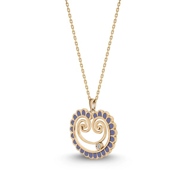 Akants necklace in lavender colour - Image 4