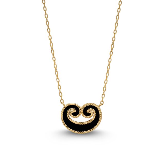Small Onyx Akants Necklace