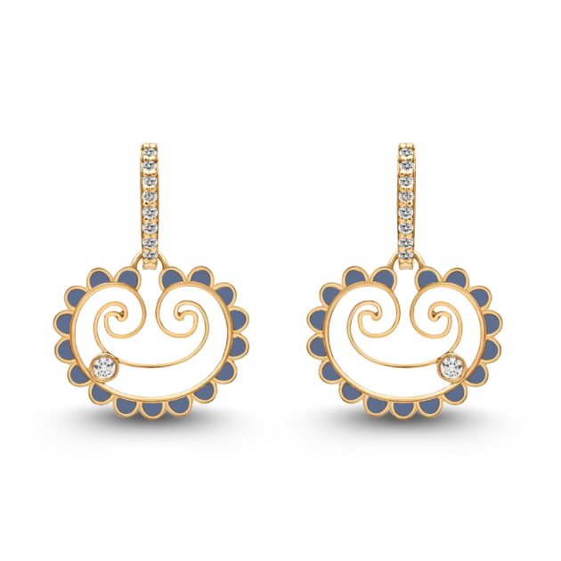 Lavender Akants Earrings